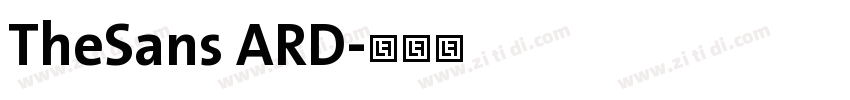 TheSans ARD字体转换
